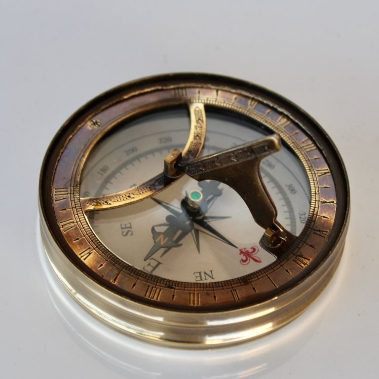 Brass Sun Dial Compass
